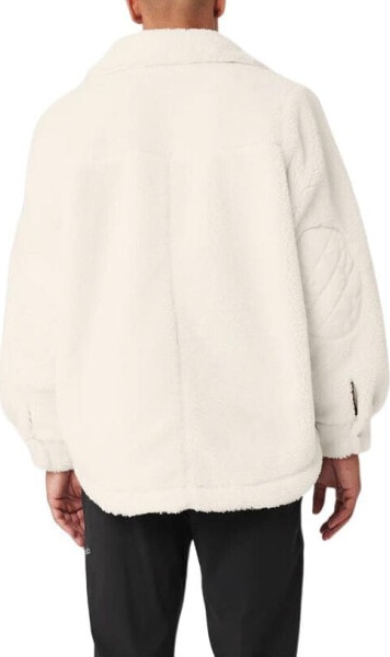 (CN) Бомбер унисекс Alo Yoga Velvet feel Coat, Бежевый (M)