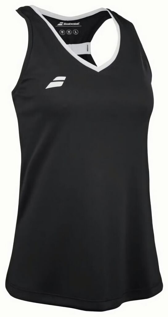 (EU) Майка женская Babolat Play без руквов 3WP2071, Чёрная (L)