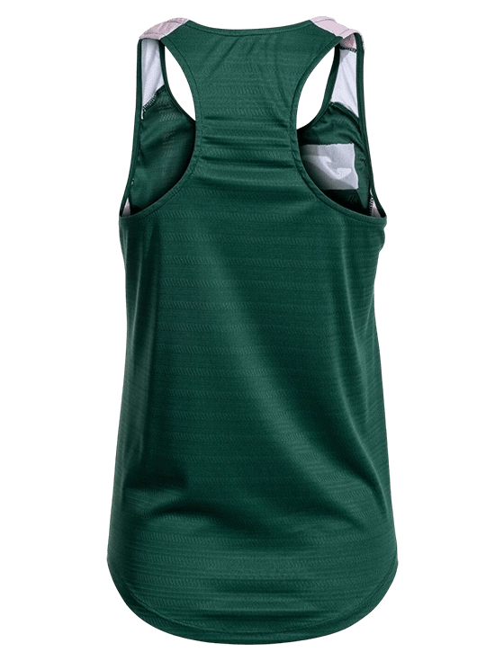 Топ женский Joma Montreal Sleevelees Shirt W, Зелёный/розовый (L)