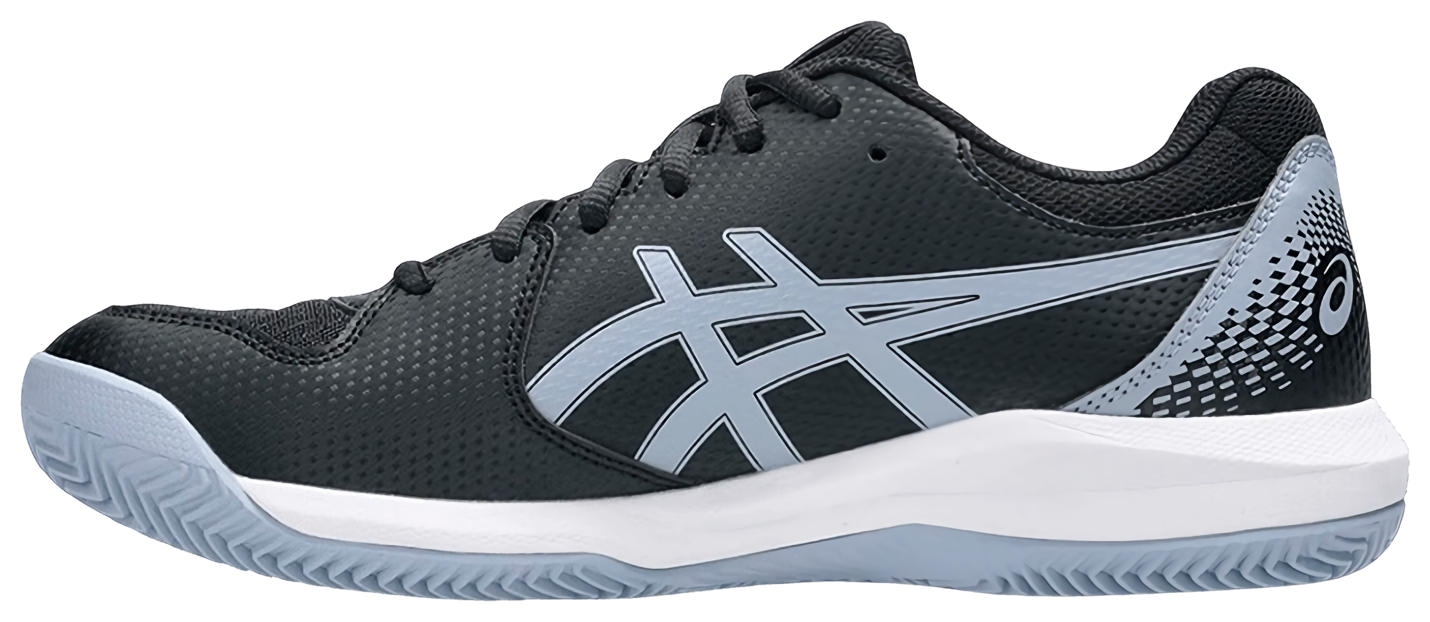Кроссовки мужские Asics Gel-Dedicate 8 Clay, Чёрные/Серо-Синие, грунтовые (р. EUR 42)