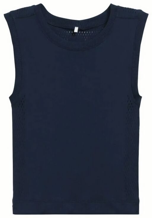 (EU) Майка женская Wilson Pro бесшовная без рукавов, Синяя (M)