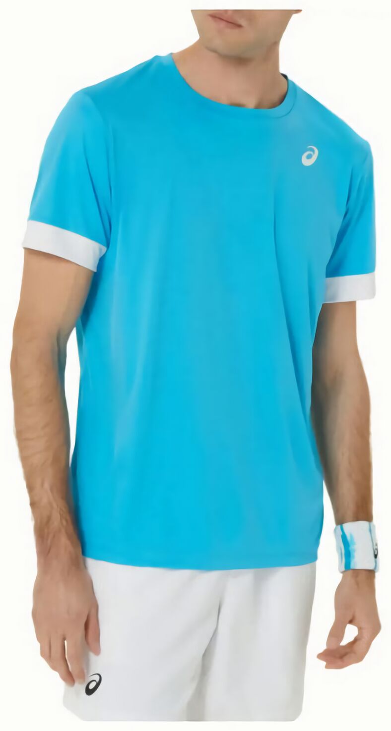 (EU) Футболка мужская Asics Court SS Top 2041A255, Небесно-голубая (S)