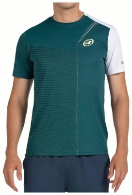 (EU) Футболка мужская Bullpadel Llico с коротким рукавом, Изумрудная (L)