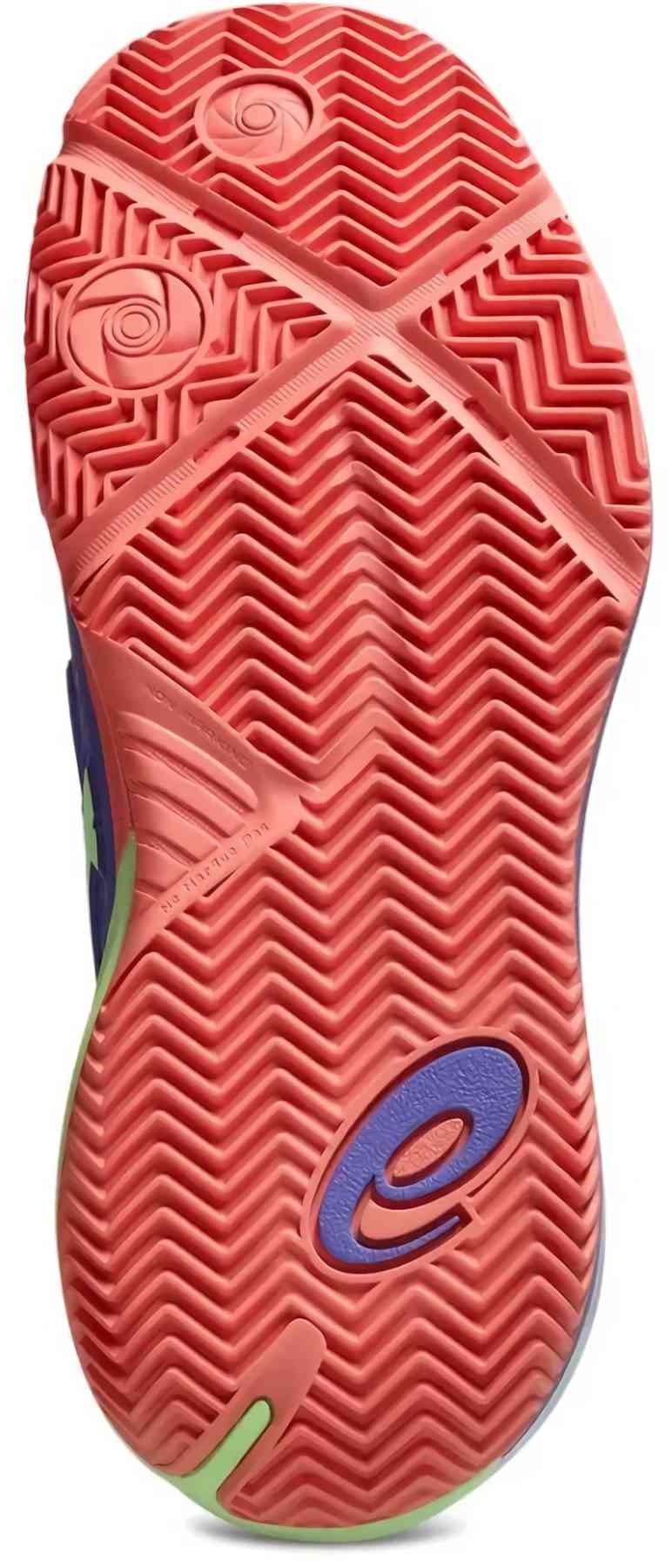 Кроссовки для падела женские Asics GEL-RESOLUTION X PADEL (W), Фиолетовый/Салатовый (р. 40,5)