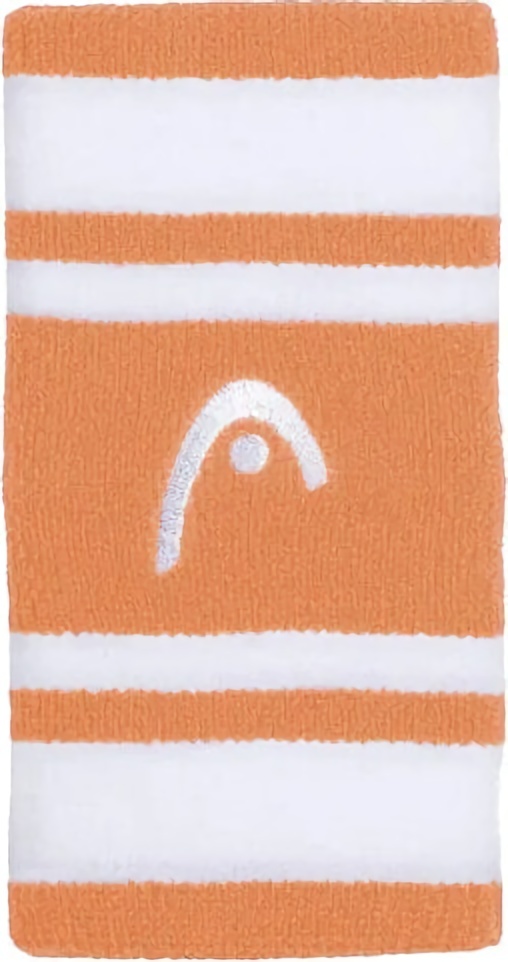 (EU) Удлиненный напульсник Head Striped, Белый/Оранжевый