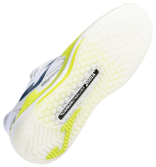 Кроссовки мужские Joma Ace Pro, Белые/Жёлтые, с карбоновым усилением, вентиляцией (р. 43)