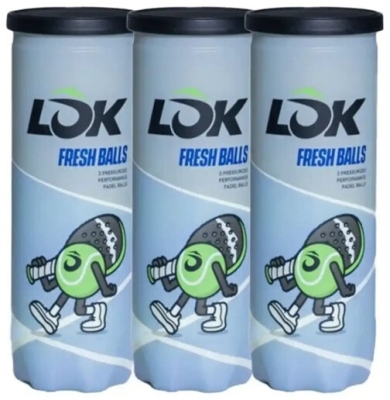 (EU) Мячи для падел тенниса Lok Fresh Balls BL1XA0U14, 3 банки (3 шт в банке)