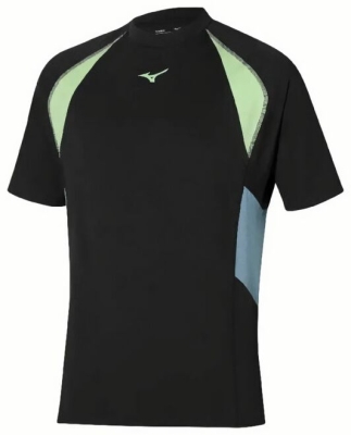 (EU) Футболка мужская Mizuno Athletics Oversize Tee, Чёрная (L)