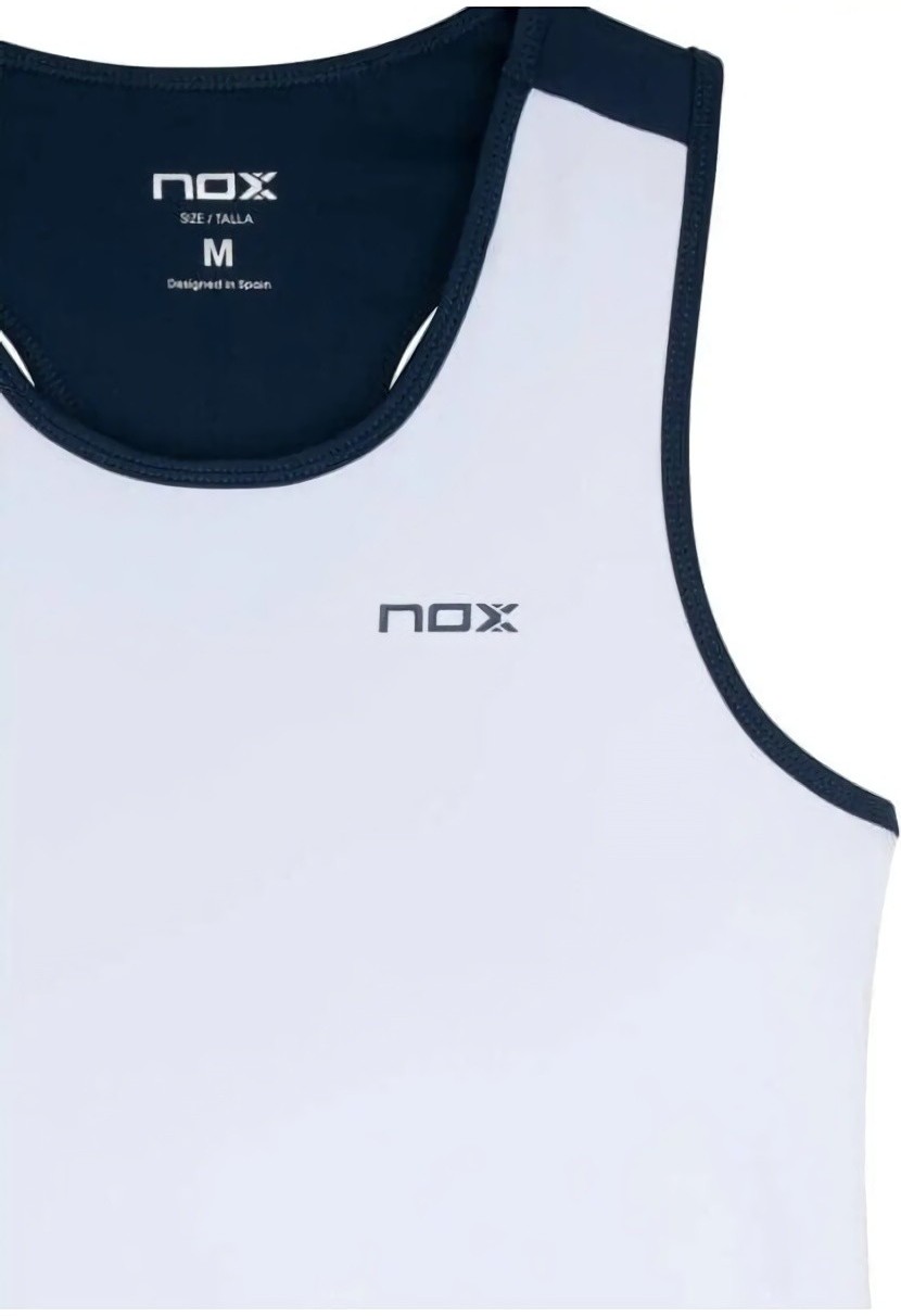 (EU) Майка женская Nox Team, Синяя, Белая (L)