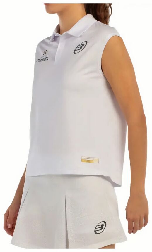 (EU) Поло женское Bullpadel Acido, Белое (2XL)