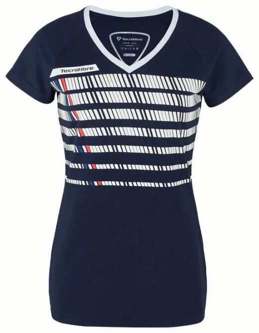 (EU) Футболка для девочек Tecnifibre F2 Girl, Синяя (S/M)