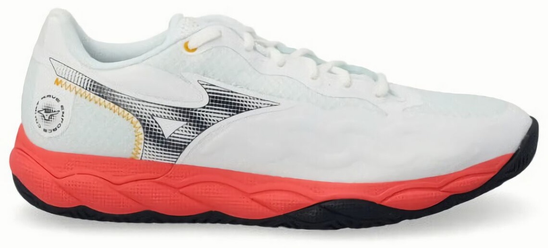 (EU) Кроссовки мужские Mizuno Wave Enforce Court AC, 61GA2432, Бело-Оранжевые (р. 41)
