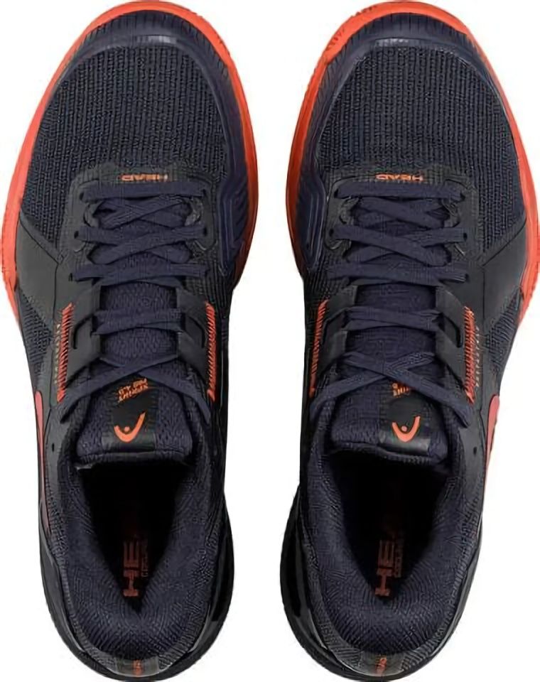 (EU) Кроссовки мужские Head Sprint Pro 4.0 Clay Wide Navy/Red 273935, Чёрные (р. 44)