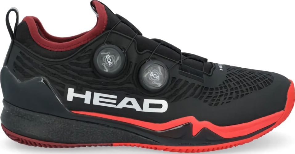 (EU) Кроссовки мужские Head Endure Pro Boa Clay Black/Red 273016, Чёрные (р. 42)