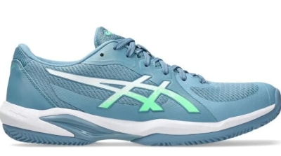 (EU) Кроссовки мужские Asics Solution Swift Ff 2 Padel Blue/Green 1041A465, Синие (р. 40)