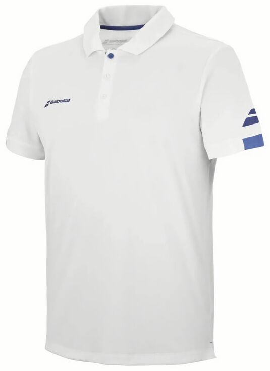 (EU) Поло для мальчиков Babolat Play, Белое (XL/XXL)