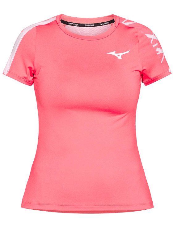 Футболка женская Mizuno Daybreakers Printed SS Tee W, Розовая (XS)