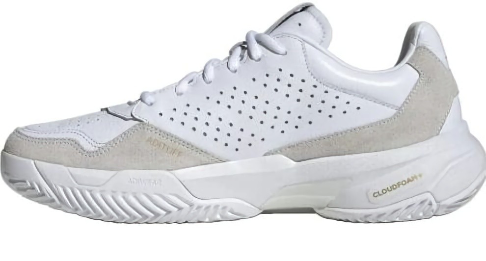 (EU) Кроссовки мужские Adidas Courtjam Control 3 Premium White Unisex Ji4235, Белые (р. 40 2/3)