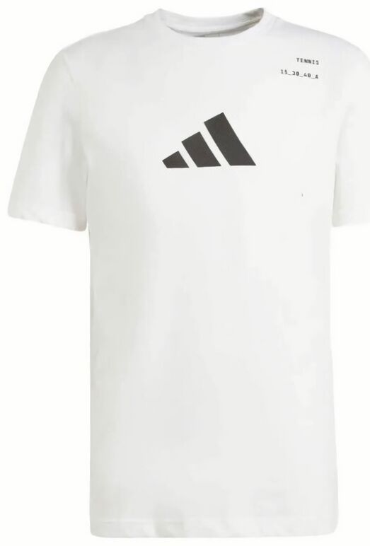 (EU) Футболка мужская Adidas с графическим принтом KME04, Белая (S)