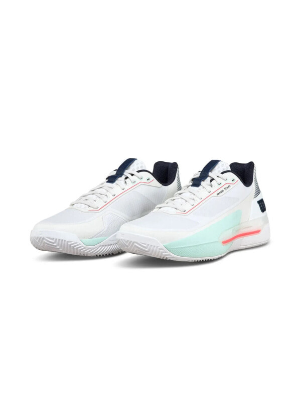 WILSON RUSH TOUR 5 CLAY WHITE/TURQUOISE/CORAL WRS338260