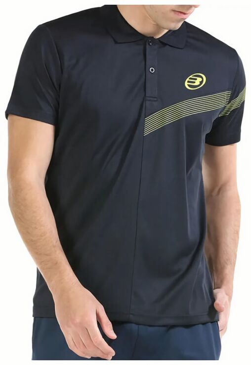 (EU) Поло мужское Bullpadel Cocho, Чёрное (S)
