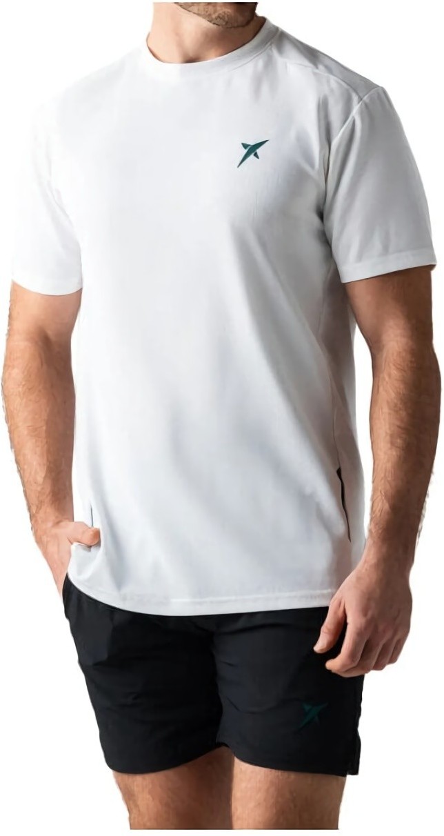 (EU) Футболка мужская Sanz Performance Drop Shot, Белая (XL)