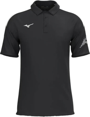 (EU) Поло мужское Mizuno Team, Чёрное (S)