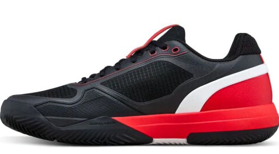 (EU) Кроссовки мужские Wilson Rush Pro 5 Clay Black/Red Wrs339950, Чёрные (р. 40 2/3)