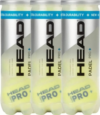 (EU) Мячи для падел тенниса Head Padel Pro +, 3 банки (3 шт в банке)