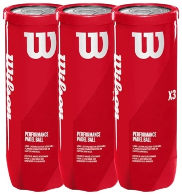 (EU) Мячи для падел тенниса Wilson Performance X3, 3 банки (3 шт в банке)