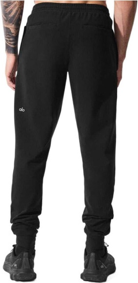 (CN) Брюки мужские Alo Yoga Conquer Max Performance Jogger Casual Pants, Чёрные (M)