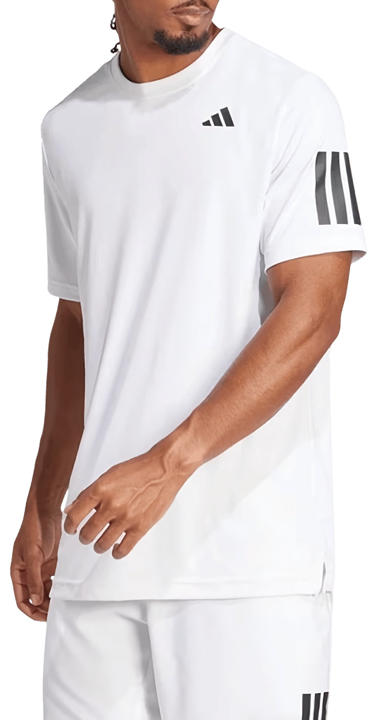 Футболка мужская Adidas Club 3 Stripes M, Белая (M)