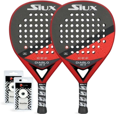 (EU) Ракетка для падел тенниса Duo Pack Siux Diablo Go 3