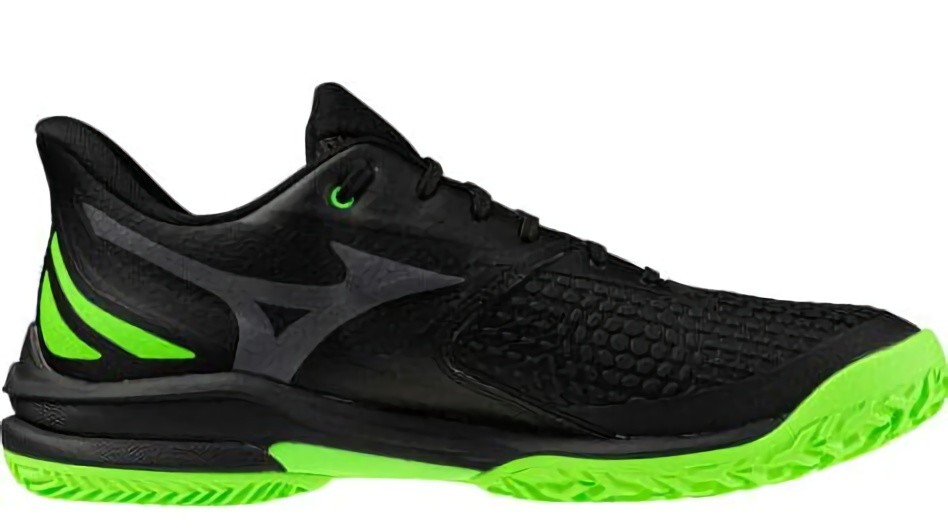 (EU) Кроссовки мужские Mizuno Wave Exceed Tour 7 Padel Black 61Gb2677, Чёрные (р. 45)