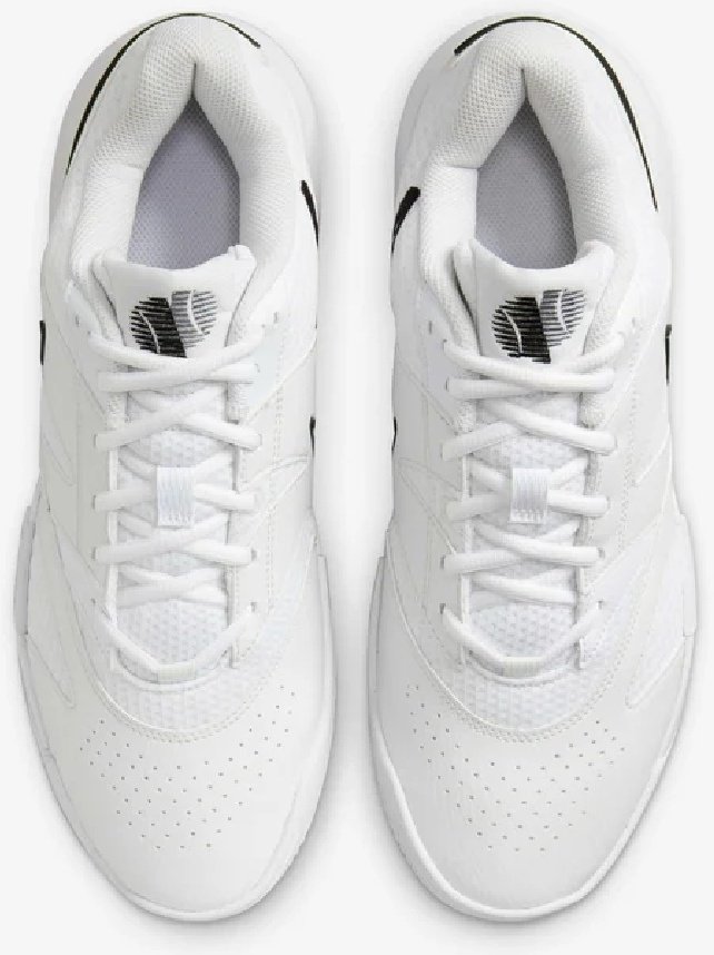 Кроссовки мужские Nike Court Vapor Lite 4, Белые/Чёрные, для твёрдых кортов (р. 41,5)