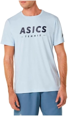 (EU) Футболка мужская Asics Court Tennis Graphic Tee, Голубая (M)
