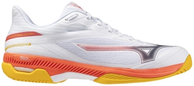 Кроссовки мужские Mizuno Wave Exceed Court AC, Белый/Красный/Темно-синий (р. 43,5)