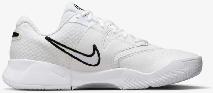 Кроссовки мужские Nike Court Vapor Lite 4, Белые/Чёрные, для твёрдых кортов (р. 41,5)