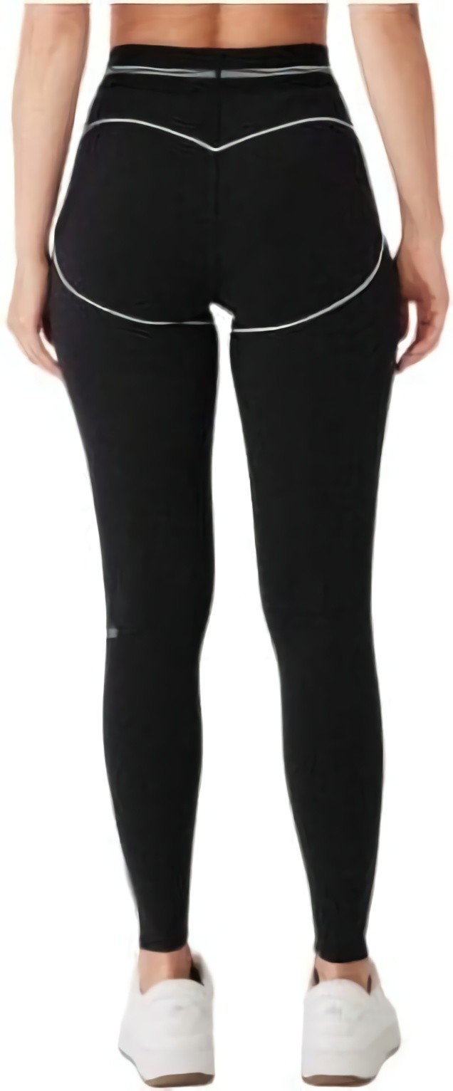 (CN) Легинсы женские Alo Yoga Airbrush High-Waist Heart Throb, Чёрные (XS)