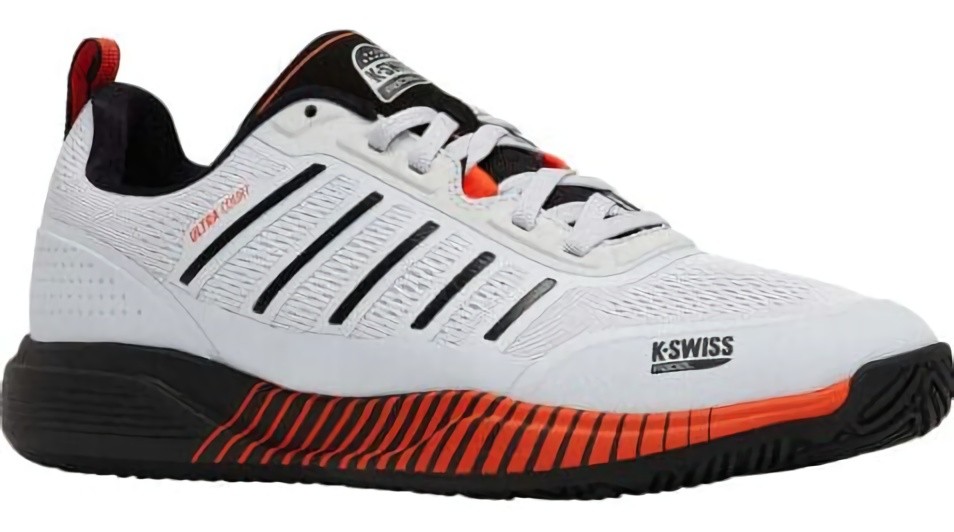 (EU) Кроссовки мужские Kswiss Ultra Court Padel White/Neon Lava 04436-075-M, Разноцветные (р. 46)