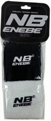 (EU) Напульсник Enebe, Белый, Черный (2 шт)