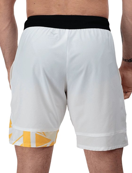 Шорты мужские Mizuno Daybreakers 8in Shorts M, Белые/Оранжевые (S)