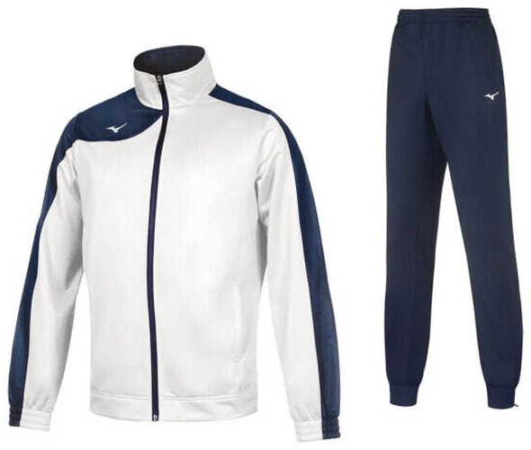 (EU) Костюм мужской Mizuno Team Kobe Knitted 32Eg7006C, Белый/Синий (L)