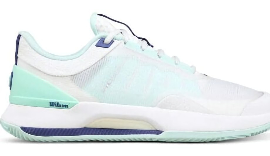 (EU) Кроссовки женские Wilson Intrigue Tour Clay White/ Blue Women, Белые (р. 40 2/3)