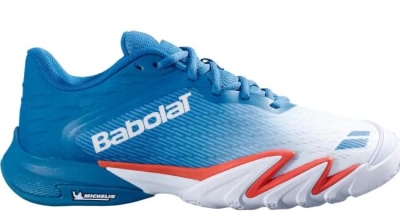 (EU) Кроссовки мужские Babolat Premura 3 Blue/White/Orange 3A0S26B752, Серые (р. 40.5)