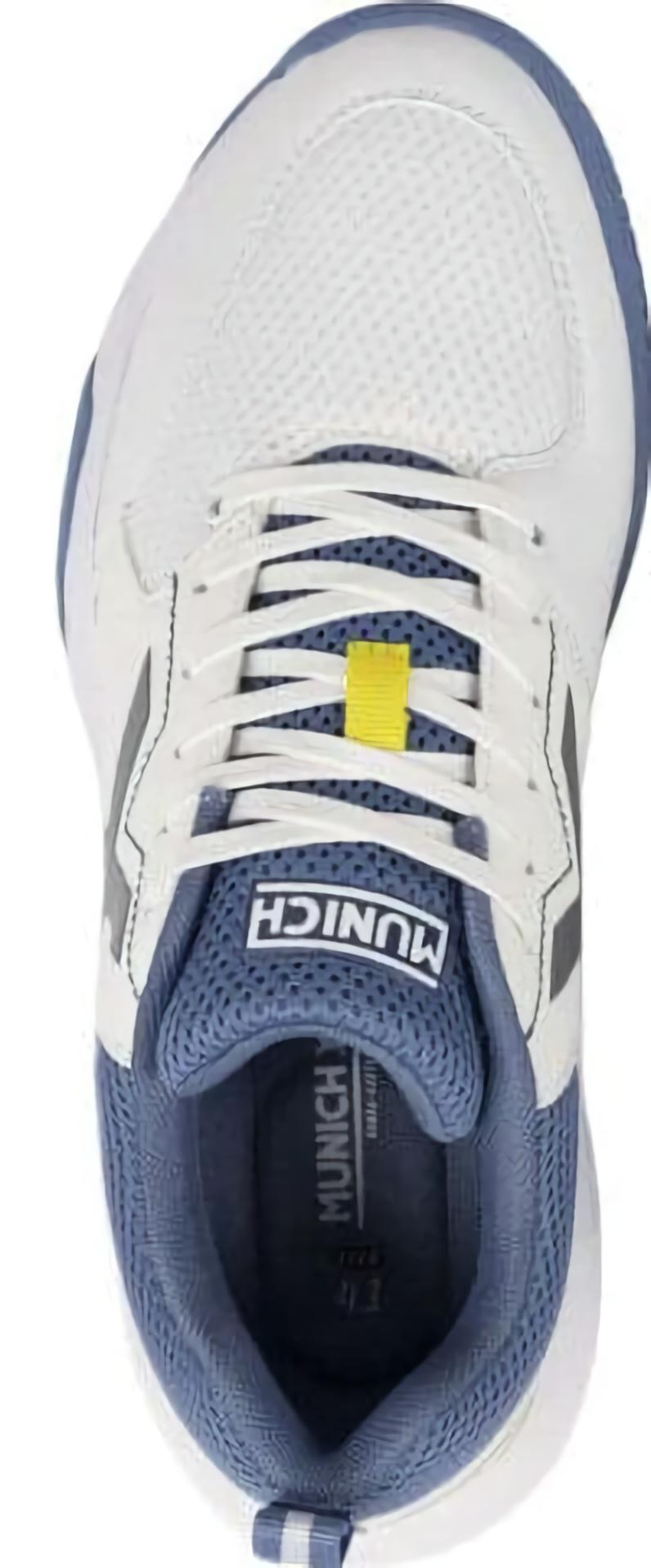 (EU) Кроссовки женские Munich Focus 04 White/Blue 8931004, Белые (р. 39)