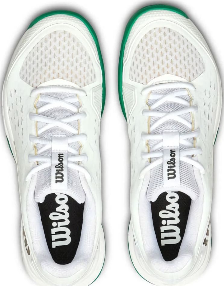 (EU) Кроссовки женские Wilson Rush Pro L White/Green Junior, Белые (р. 36 2/3)