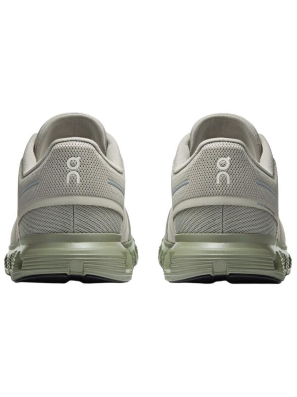 On Cloud 6 Running Shoes Men's Light Beige Gray White