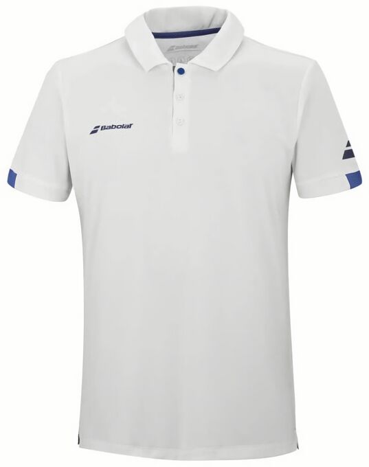 (EU) Поло для мальчиков Babolat Play, Белое (XL/XXL)