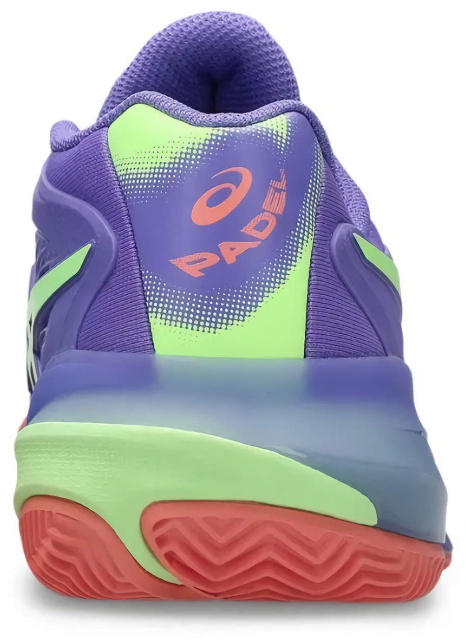 Кроссовки для падела женские Asics GEL-RESOLUTION X PADEL (W), Фиолетовый/Салатовый (р. 40,5)
